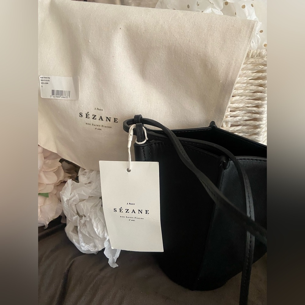 Sezane Smooth Leather Nano Romie Bag …NWT - Picture 11 of 13